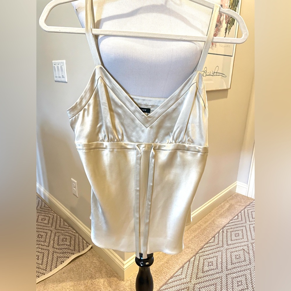 J. Crew Silk Ecru Camisole